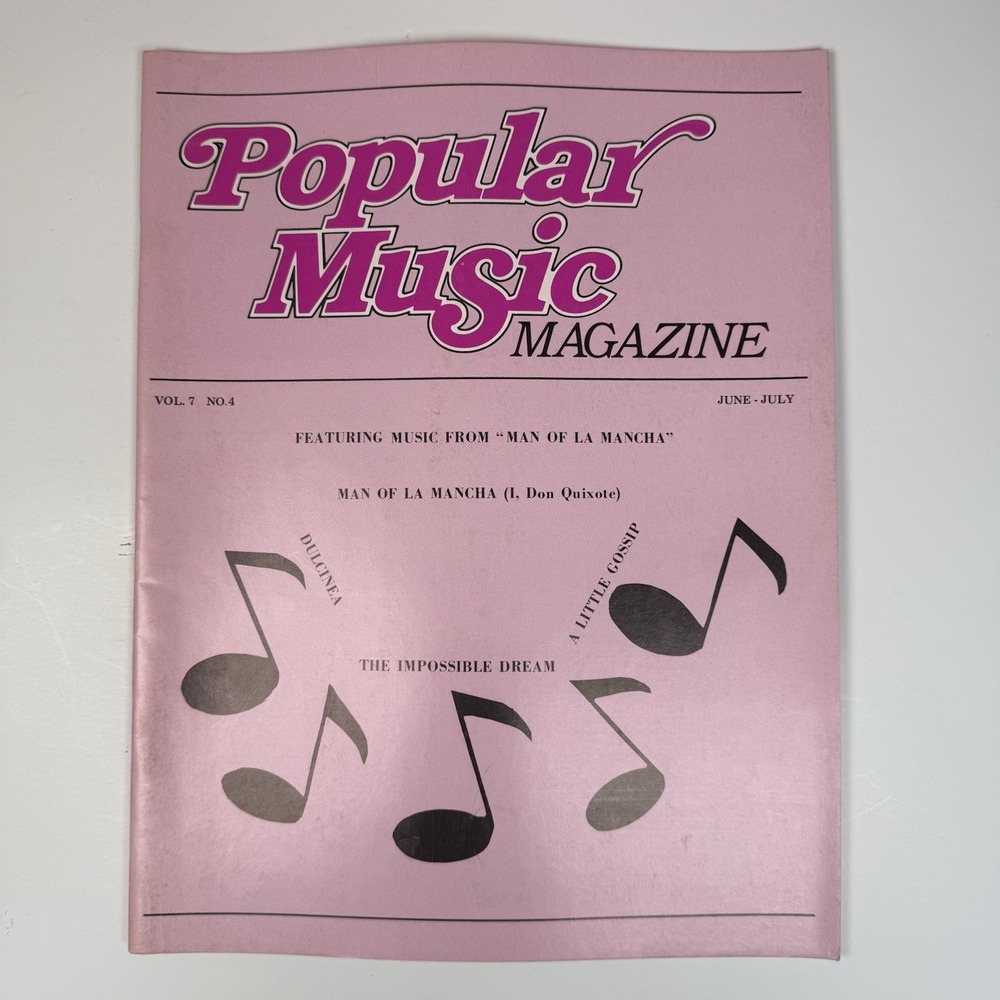 The Best Of Popular Music Magazine Jun July 1979 Vol 7 #4 Piano Vocal Guitar Vtg